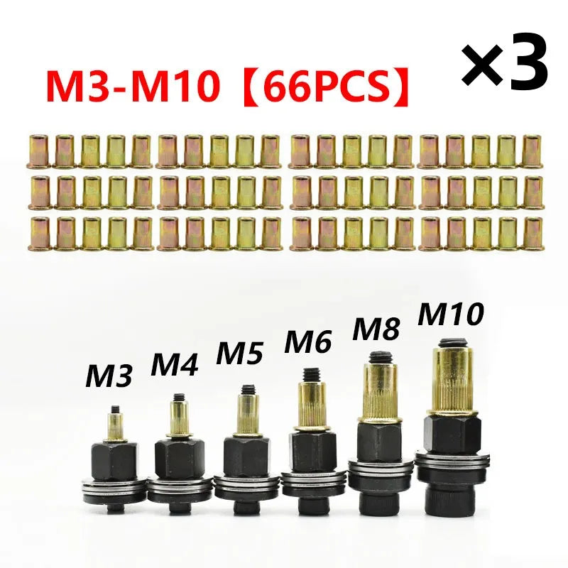 Carbon Steel Rivet Nut Tool Set