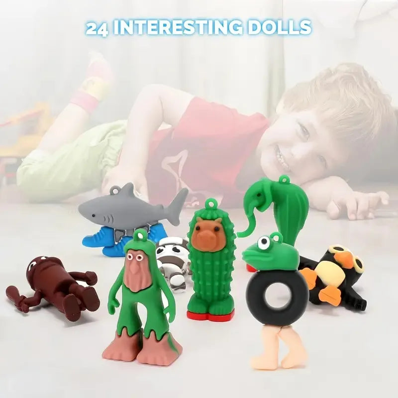 🔥24PCS  Action Figures | DIY Keychain Accessories | Perfect Christmas Gifts