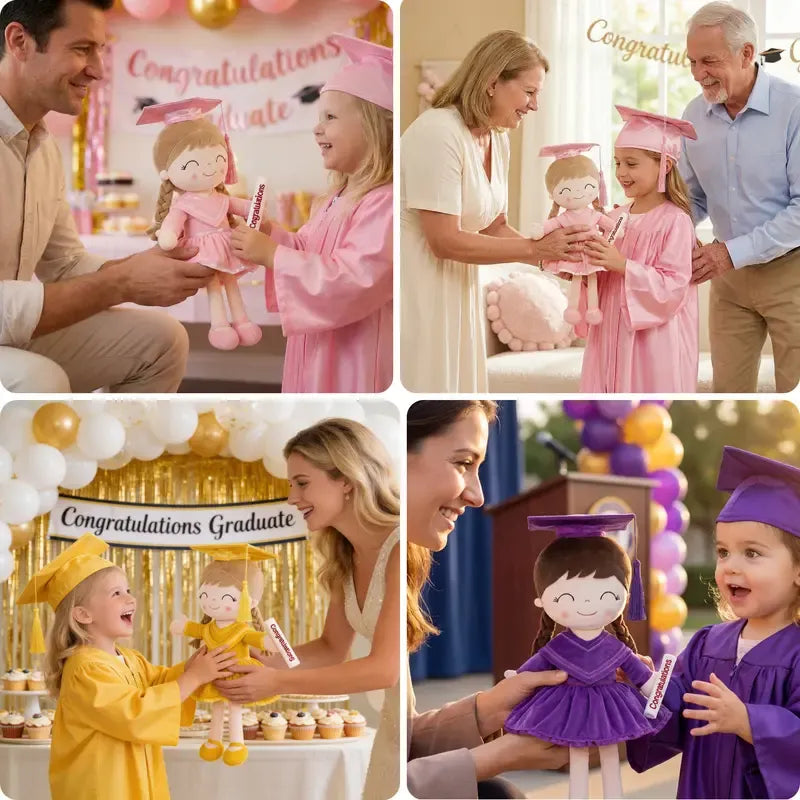 🎓Class of 2026 Graduation Doll – 16” Soft Plush Keepsake Gift with Gift Bag