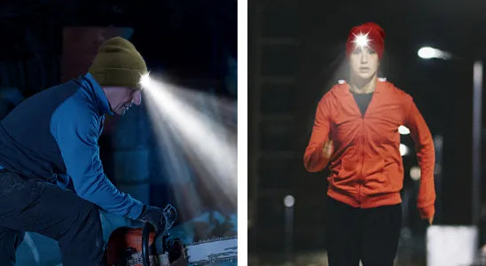 🎄LED illuminated headlamp for knitted hats
