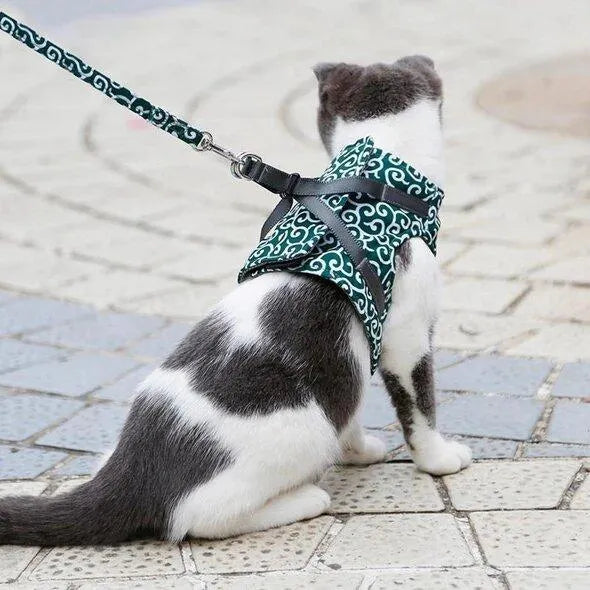 CAT VEST HARNESS AND LEASH SET