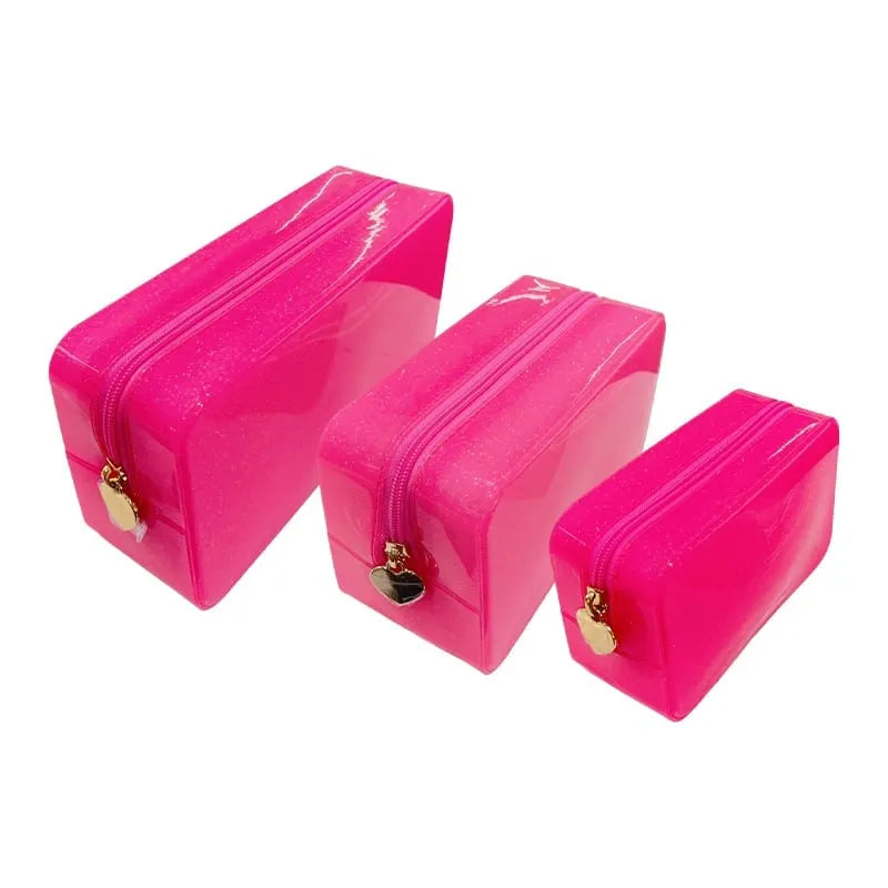 Large Capacity Waterproof Jelly Toiletry Bag