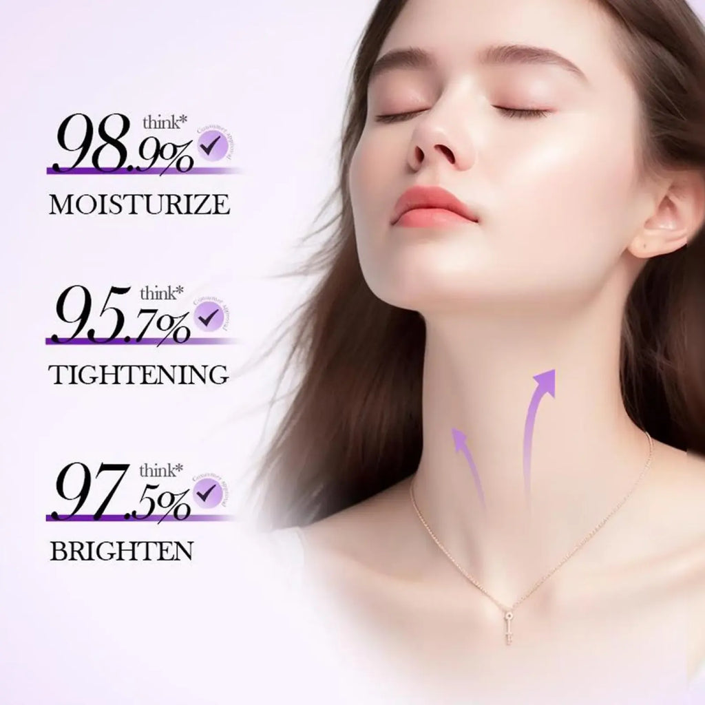 ⏰ Reduces Wrinkles and Double Chin,Five Rollers for All Around Massage,Neck Firming Cream
