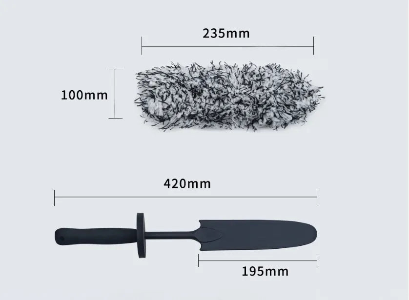 V+ Wheel Barrel Brush, Cleaning Brush for Wheels, 1 Pack