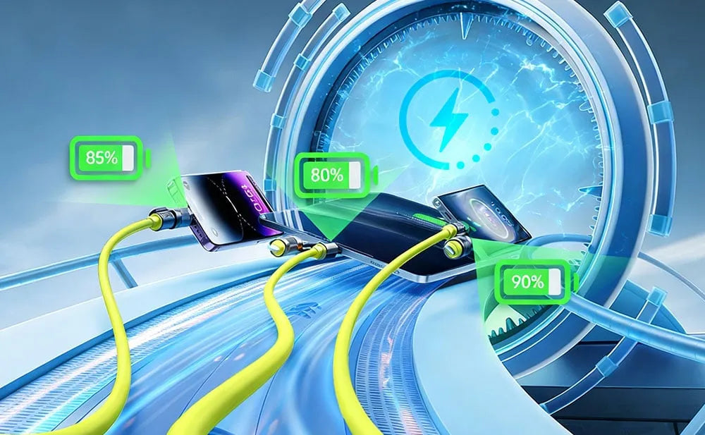 Liquid Silicone 4-in-1 Fast Charging Cable