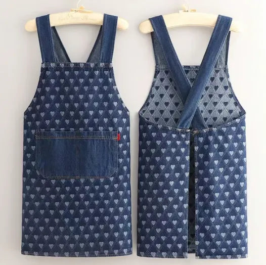 Adult Jour Apron - Lightweight Cotton Apron with Front Pocket, Ideal for Everyday Use, Waist Strap