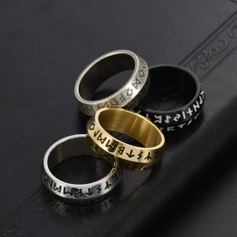⚔️Viking Rune Rotating Ring💍