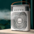 Portable desktop misting fan