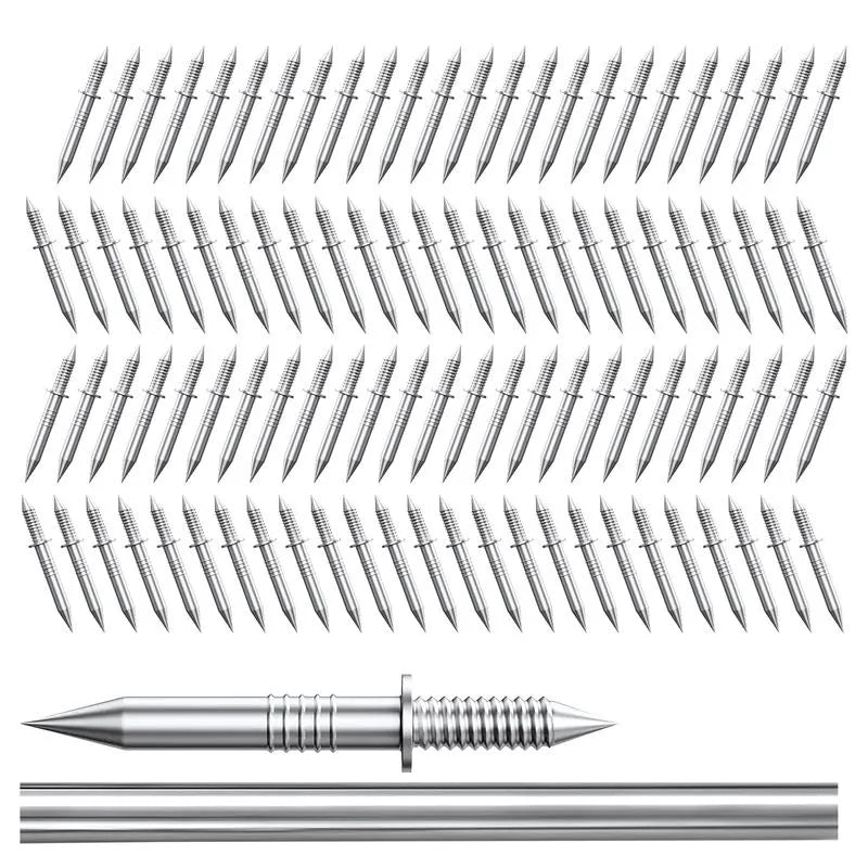 Double-Headed Skirting Thread Seamless Nail Non Marking