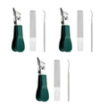 Premium 3-Piece Eagle Beak Nail Clipper Set