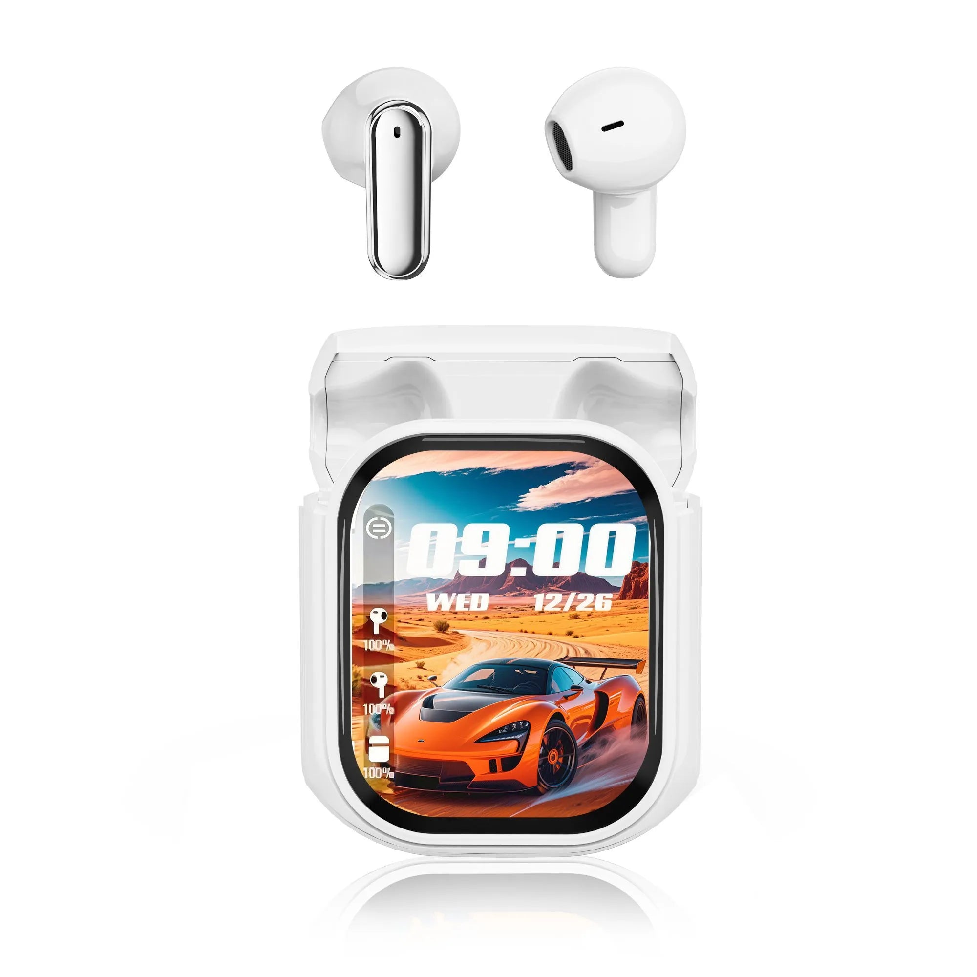 Color screen noise-canceling translation headphones