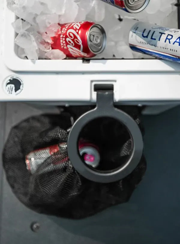 Cooler Can - Outdoor Cooler Trash Can Accessory - Matte Black Finish