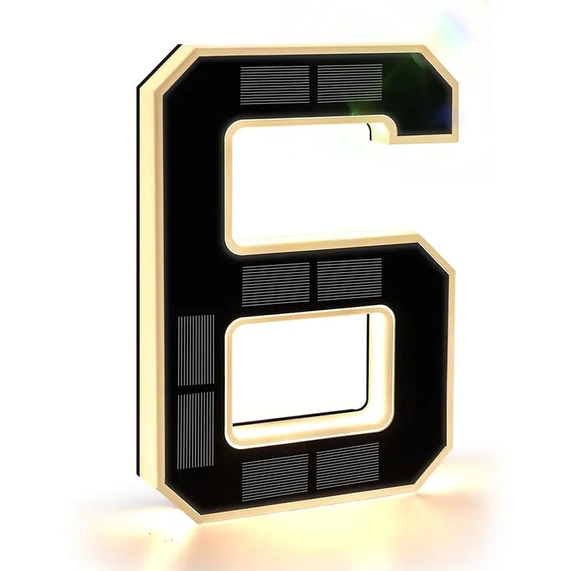 AlessTM  Solar-Powered Outdoor House Number Light