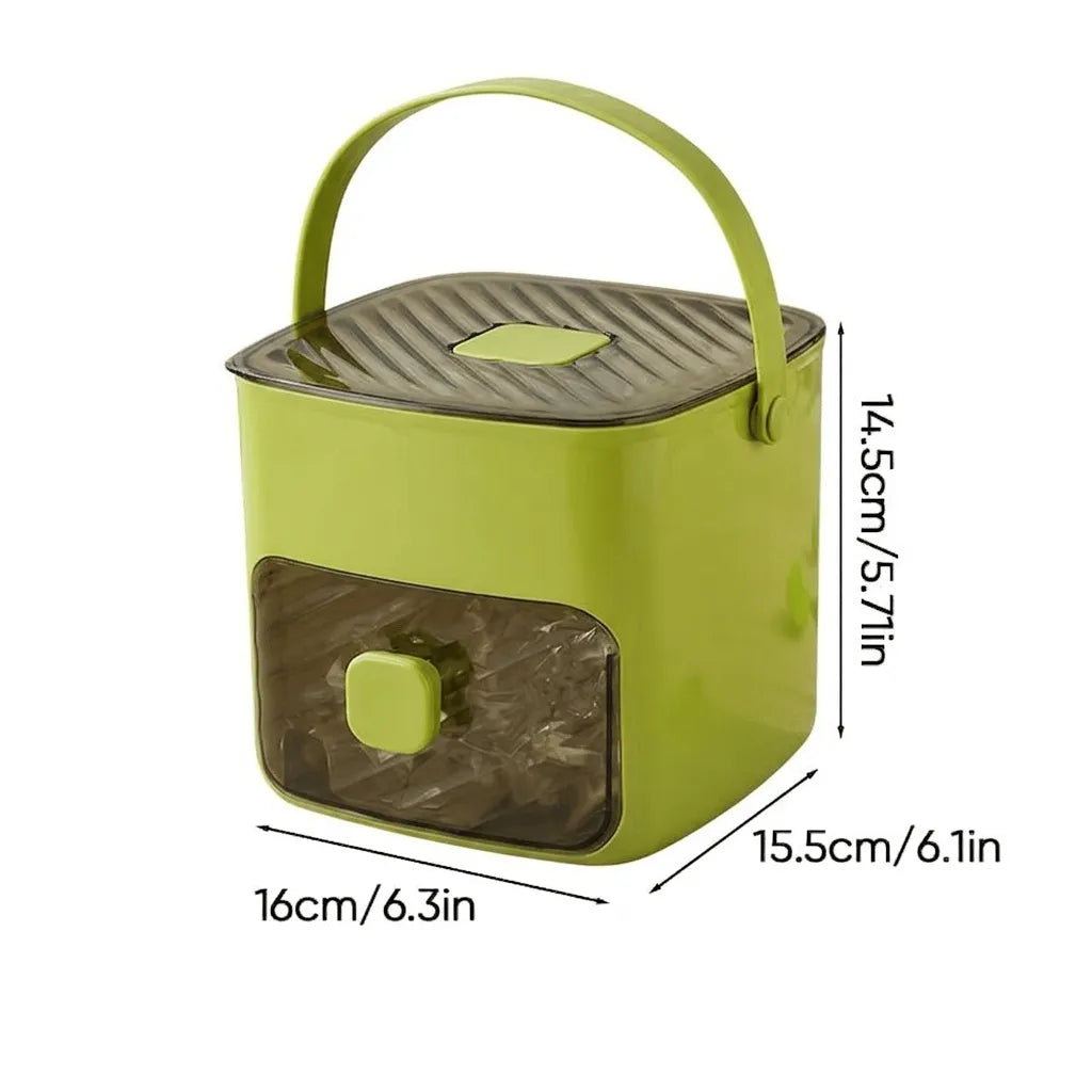 Handled Press-Type Ice Cube Tray (Double-Layer)-lcr