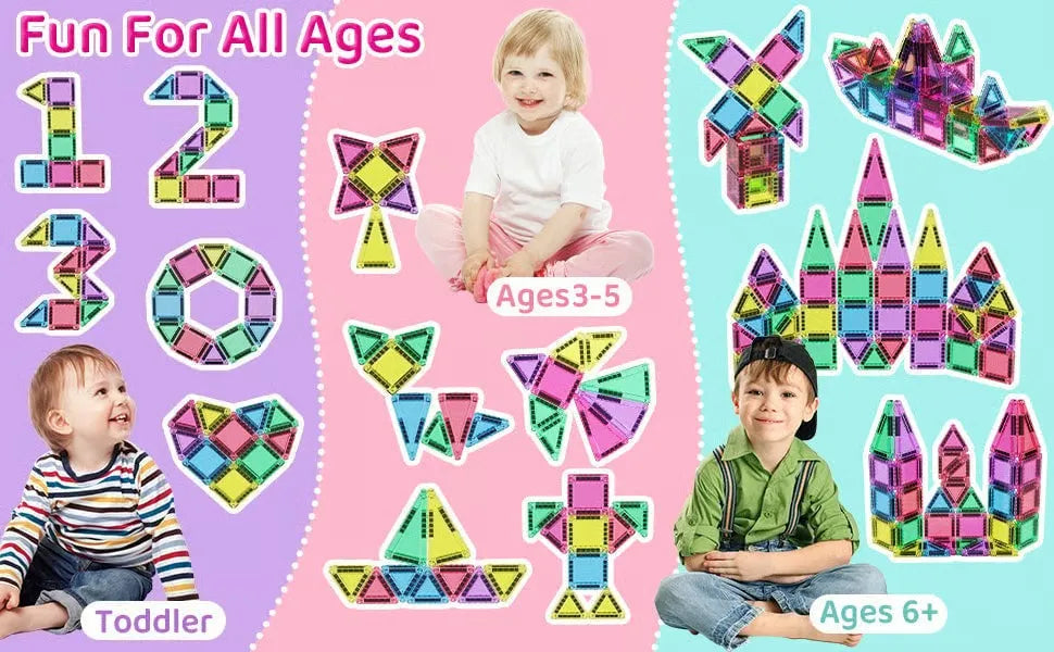 Magnetic Tiles Building Blocks Set