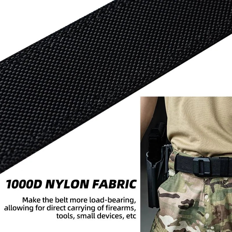 🎖️Ultimate Tactical Belt for Men - Outdoor Adventure & Everyday Wear | Trim-to-Fit 🛡️