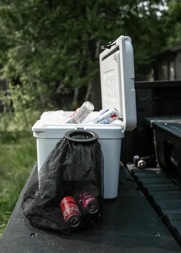 Cooler Can - Outdoor Cooler Trash Can Accessory - Matte Black Finish