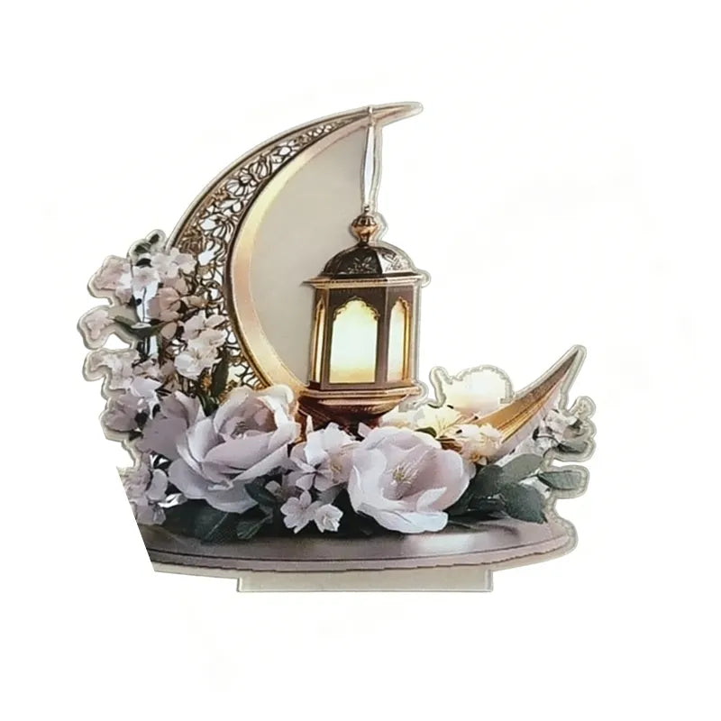 🕌2D Mosque Moon Ornament🌙Ramadan Festival