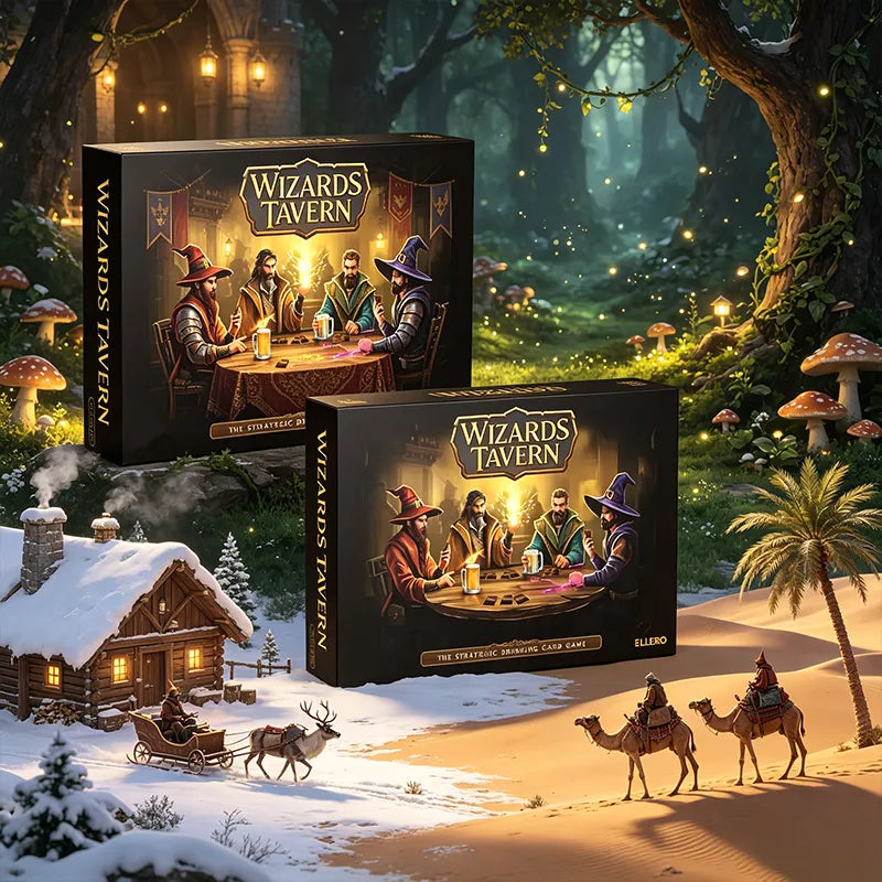 🧙‍♂️Wizards Tavern – Chaotic Fantasy Drinking Game – D&D Themed Party Fun with Dice & Spells 🍺