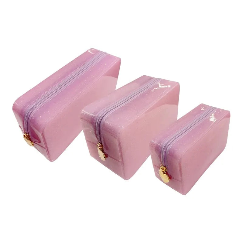Large Capacity Waterproof Jelly Toiletry Bag