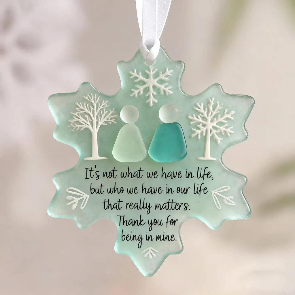 🌊Snowflake-Shaped Acrylic Friendship Decor❄✨ Shaped by Nature & Crafted by Hand!