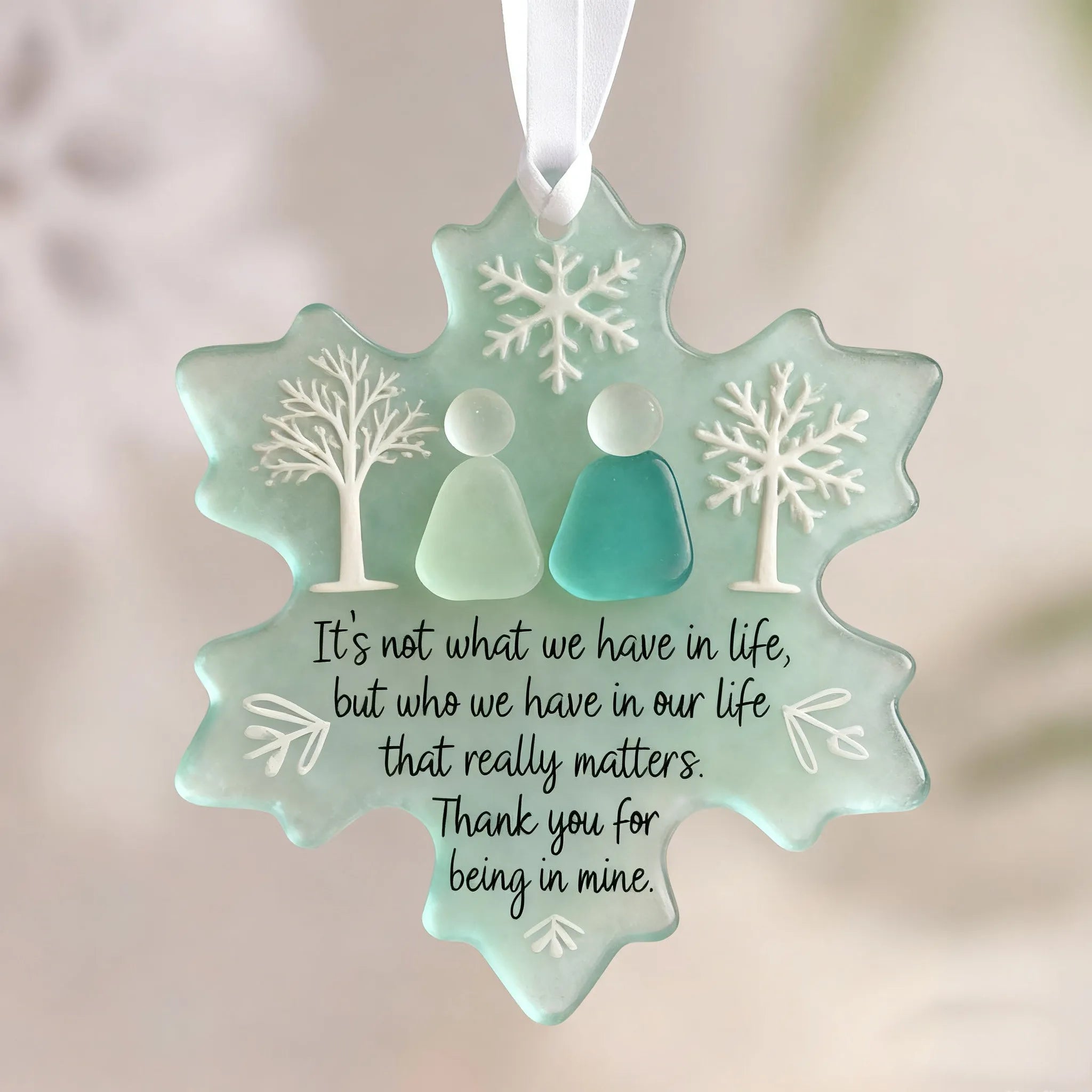 🌊Snowflake-Shaped Acrylic Friendship Decor❄✨ Shaped by Nature & Crafted by Hand!
