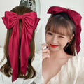 💥Flash Sale🔥Large Bow Hair Clip for Women – Wedding & Everyday Ponytail Accessory with Long Tail