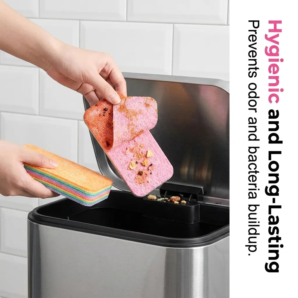 ⚡HOT SALE 🔥Tearable Rainbow Cleaning Sponge