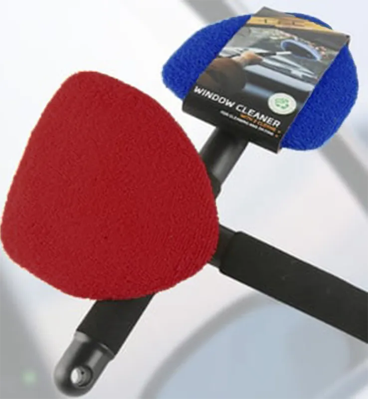 💥 💥  🔥  Windshield Cleaning Tool,  with 4 Reusable and Washable Microfiber Pads and Extendable Handle