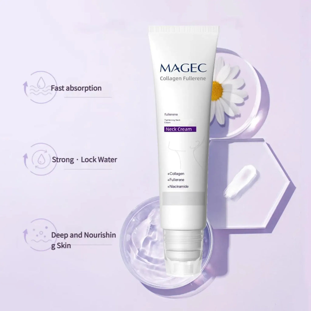 ⏰ Reduces Wrinkles and Double Chin,Five Rollers for All Around Massage,Neck Firming Cream