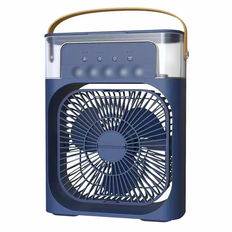 Portable desktop misting fan