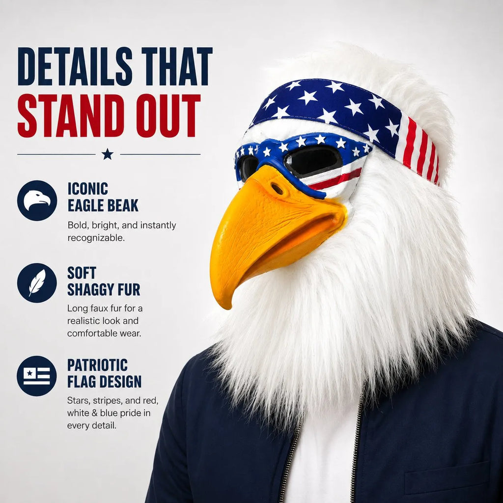 the viral bald eagle mask