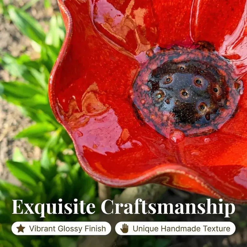 🌸 Everlasting Garden Blooms - Handmade  Metal Flower Garden Stake🐦