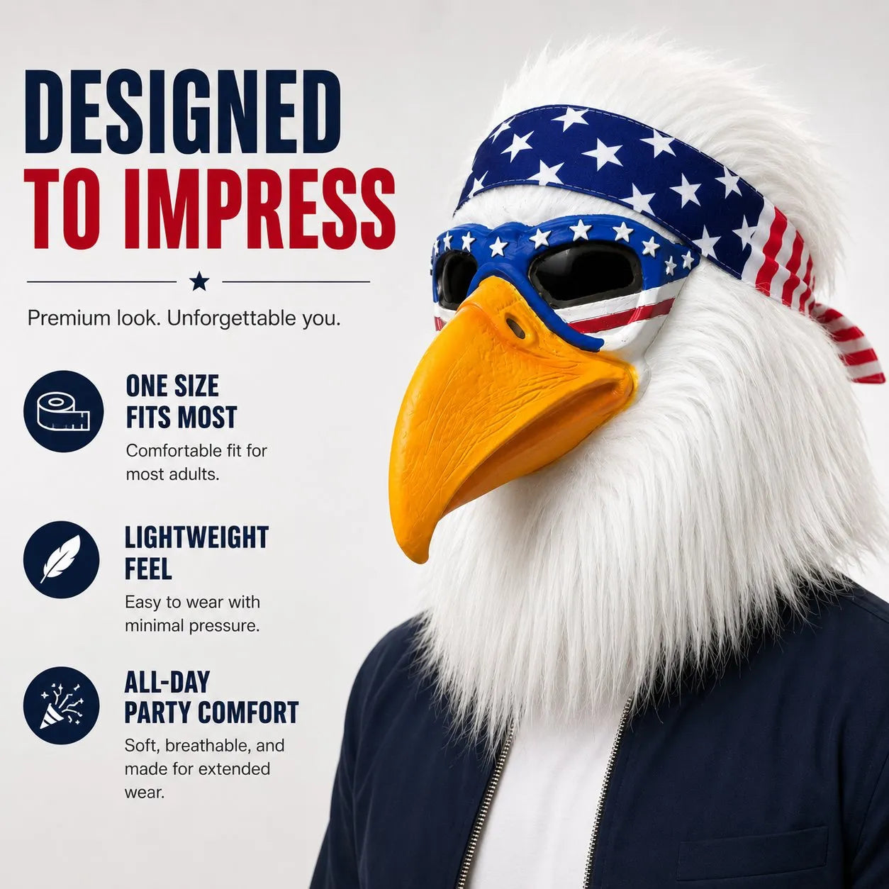 the viral bald eagle mask