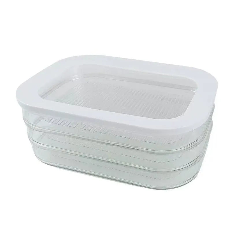 Multi-Layer Food Storage Box with Lid