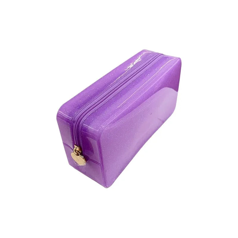 Large Capacity Waterproof Jelly Toiletry Bag