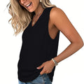 Women Summer Sleeveless V Neck Tank Top, Slimming Loose Fit Casual Tee for Daily☀️