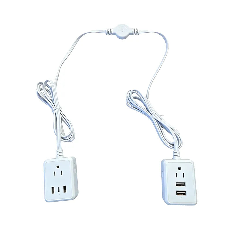 KexonTM 6-in-1 Twin Extension Cord Power Strip