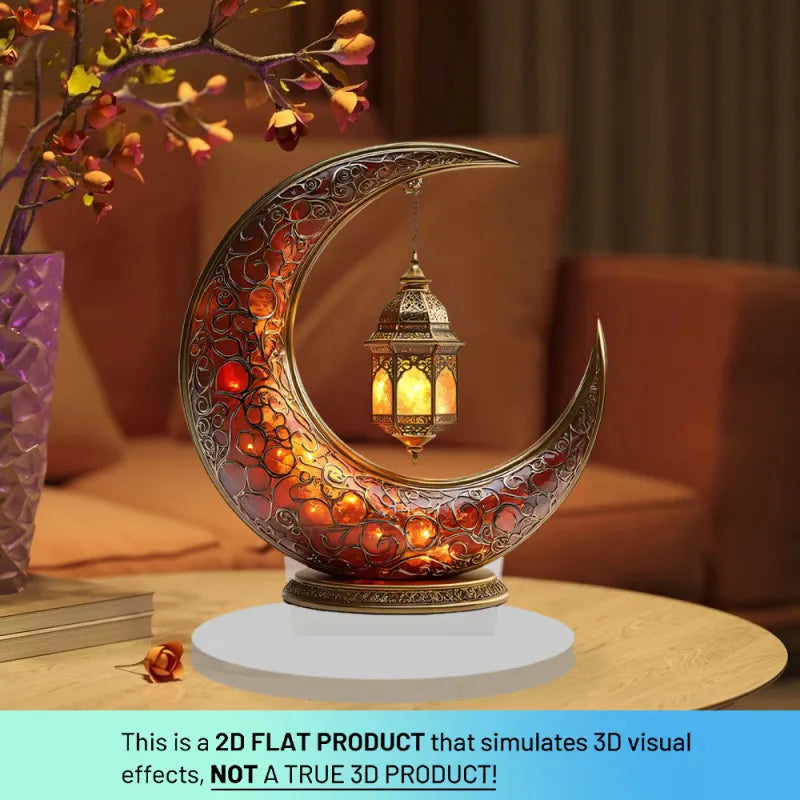 🕌2D Mosque Moon Ornament🌙Ramadan Festival