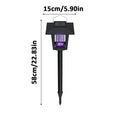 Advanced Solar-Powered UV Mosquito Zapper & Decorative Garden Stake Light