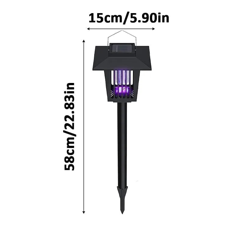 Advanced Solar-Powered UV Mosquito Zapper & Decorative Garden Stake Light