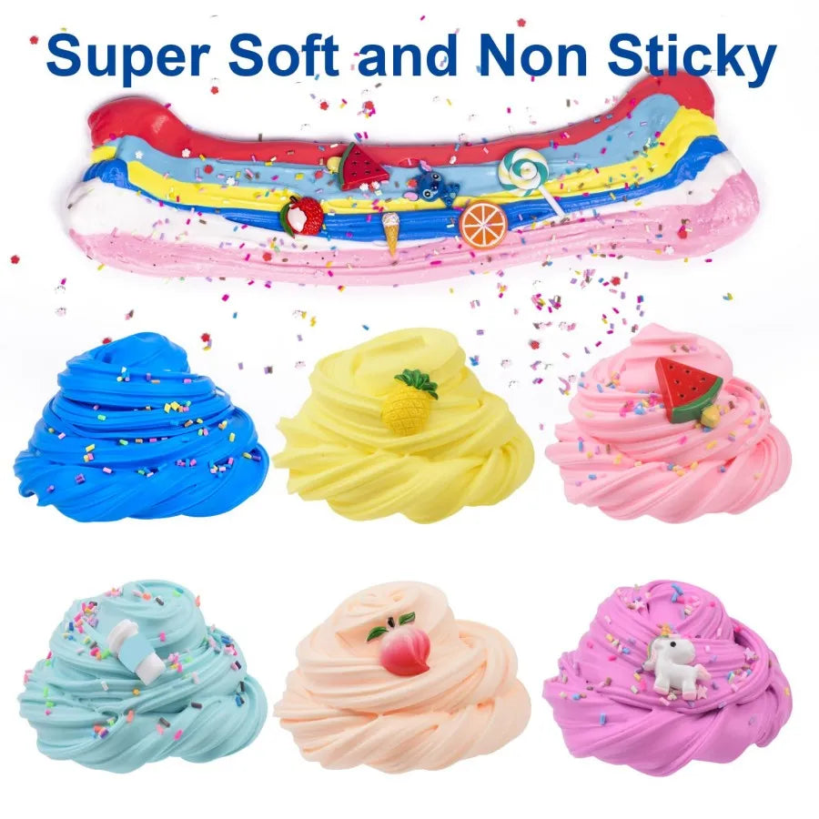 🌸Super Clay Slime DIY Soft & Squishy Clay Scented Slime Sensory Clay