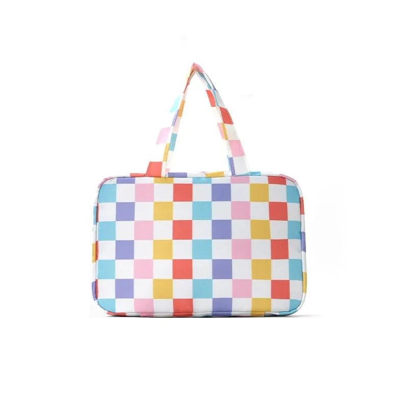 4-Layer Hanging Striped Toiletry & Makeup Organizer Bag