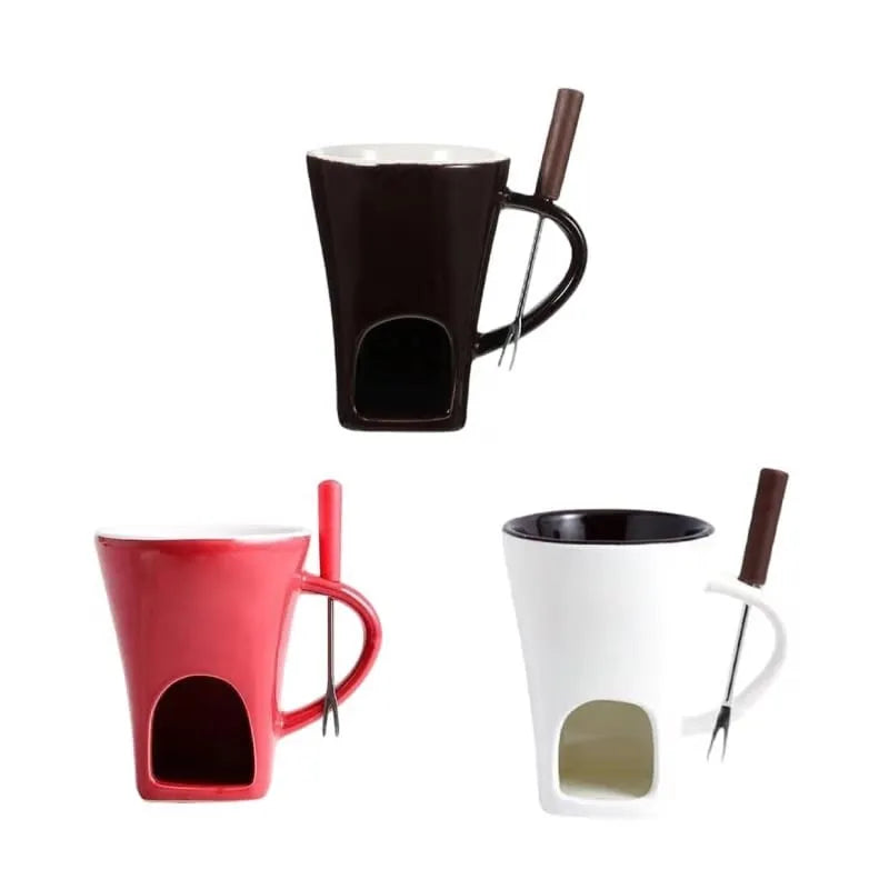 Multi-Functional Ceramic Fondue Mug