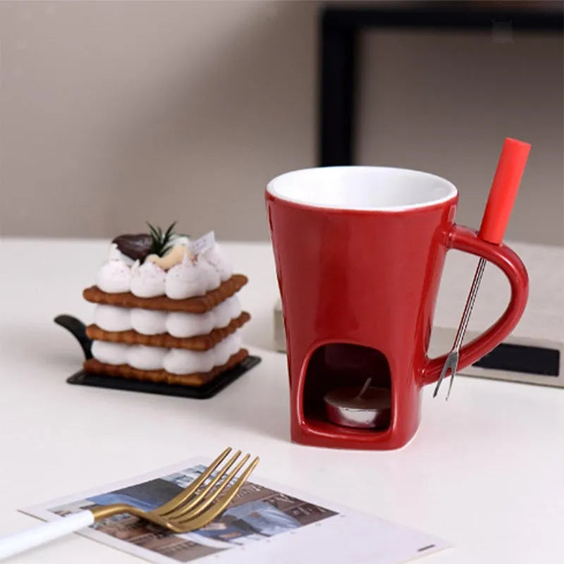 Multi-Functional Ceramic Fondue Mug