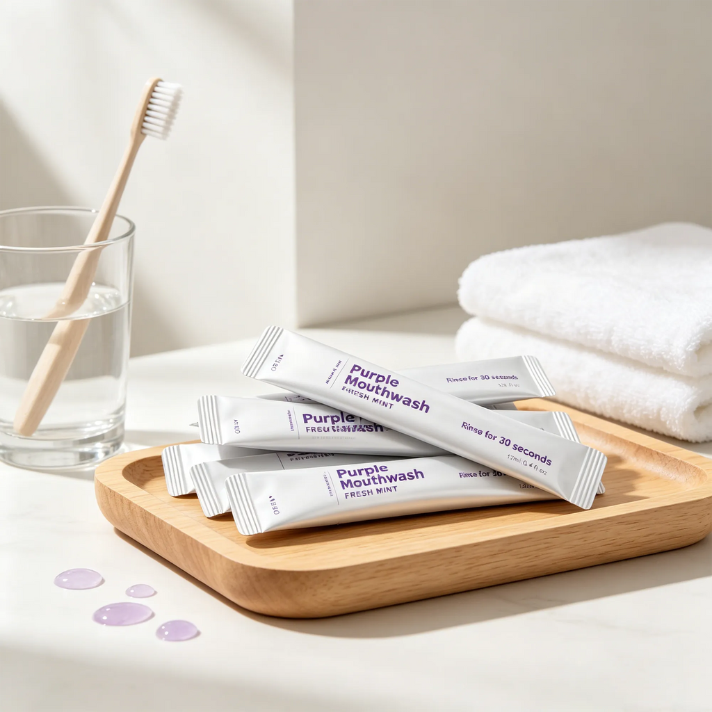 Purple Mouthwash Sachets 20 Pack