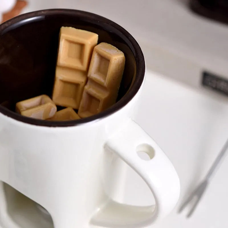 Multi-Functional Ceramic Fondue Mug