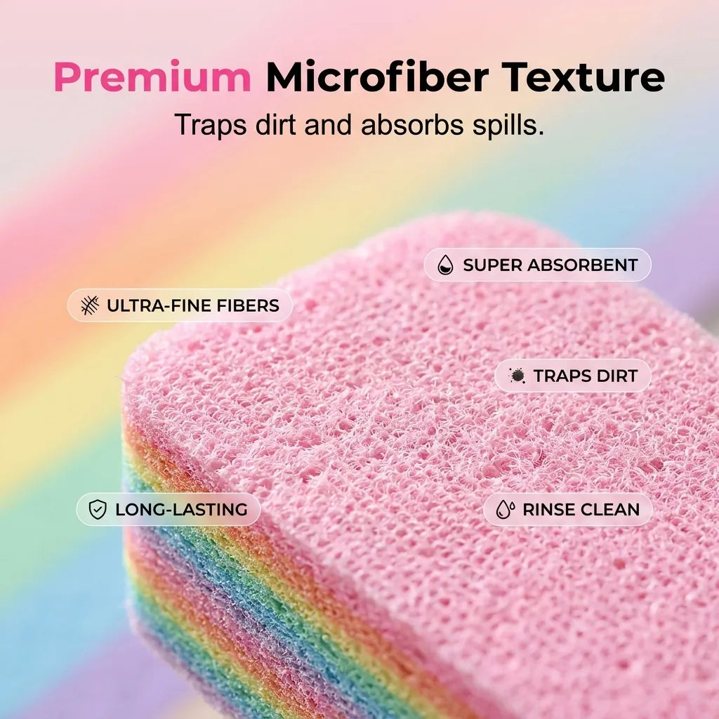 ⚡HOT SALE 🔥Tearable Rainbow Cleaning Sponge