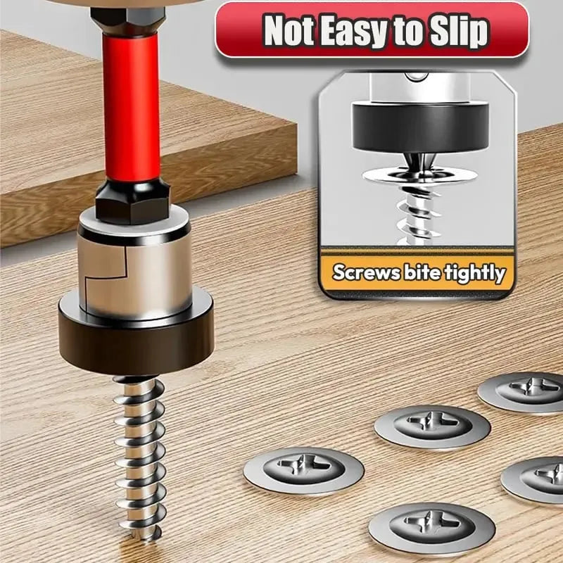 🔩5pcs Drywall Bit Attachment with Depth Stop, PH2 Magnetic Drywall Screwdriver Bits