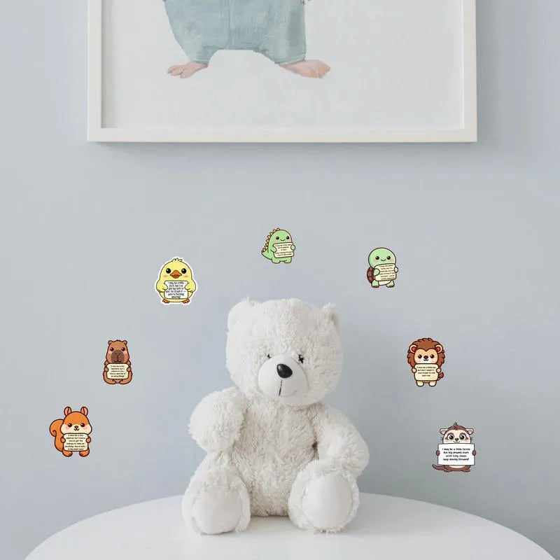 🤗 Positive Emotional Support Buddies Stickers – Inspirational, Waterproof & No Residue🎁 Uplifting Gifts for Kids, Teens, Coworkers & Yourself 😻